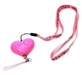 Heart-shaped Self-Defense Personal Security Key-chain Alarm-01
