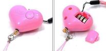 Heart-shaped Self-Defense Personal Security Key-chain Alarm-01