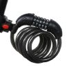 Security Lock Mountain/Road Bicycle Coded Lock Protecting, 1.2M,Rose