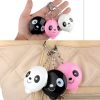 Womens/Kids Emergency Self-Defence Personal Security Keychain Alarm, Black Panda