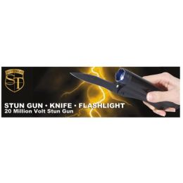 20 Million Volt Stun Knife And Flashlight (Pack of 1)