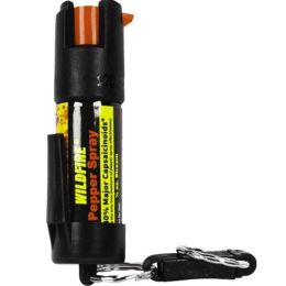 Wildfire 1.4% Mc 1/2 Oz Pepper Spray Leatherette Holster And Quick Release Keychain (Pack of 1)