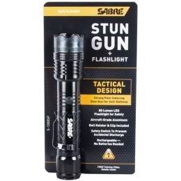 Sabre 1 Million Volt Stun Gun With Flashlight - Black (Pack of 1)