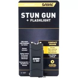 Sabre 3.8 Million Volt Stun Gun With Flashlight -  Black (Pack of 1)