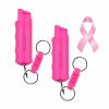 SABRE Red Pepper Spray 2-Pack Police Strength Pink Case Quick Release Key Ring