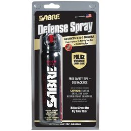 SABRE 3-IN-1 Pepper Spray MAGNUM Tactical Size Unit Police Strength 4.36 oz