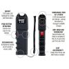 Sabre Tactical Stun Gun with LED Flashlight & Anti-Grab Technology